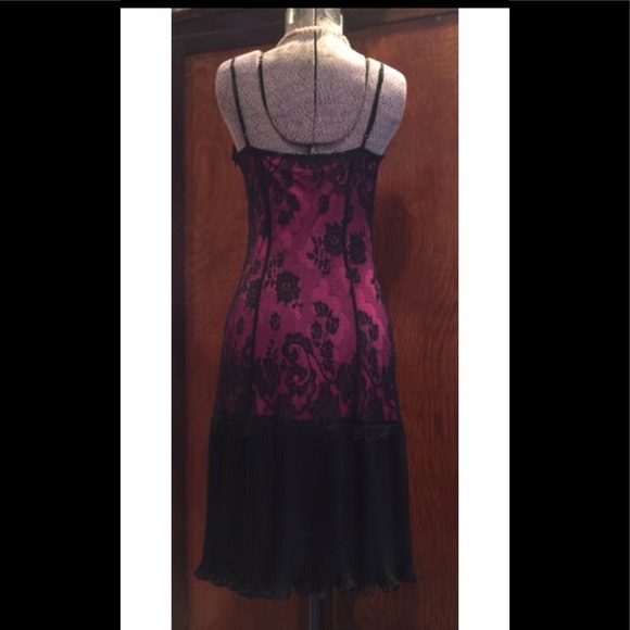 BETSEY JOHNSON Y2K 90’s Lace / Satin Slip Dress 4 - Picture 2 of 9